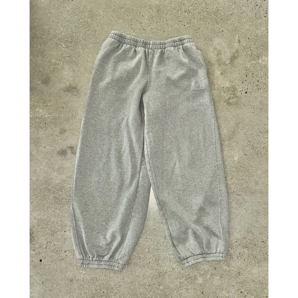 Free People XS All Star Sweatpants Heathered Gray VGUC Missing Drawstring